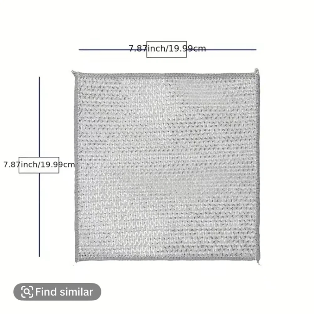 Gray Mesh Dish Cloth Set - 10 Pack